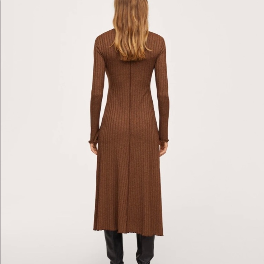 MANGO Natasha Ribbed Dress size 4/S - Picture 4 of 9